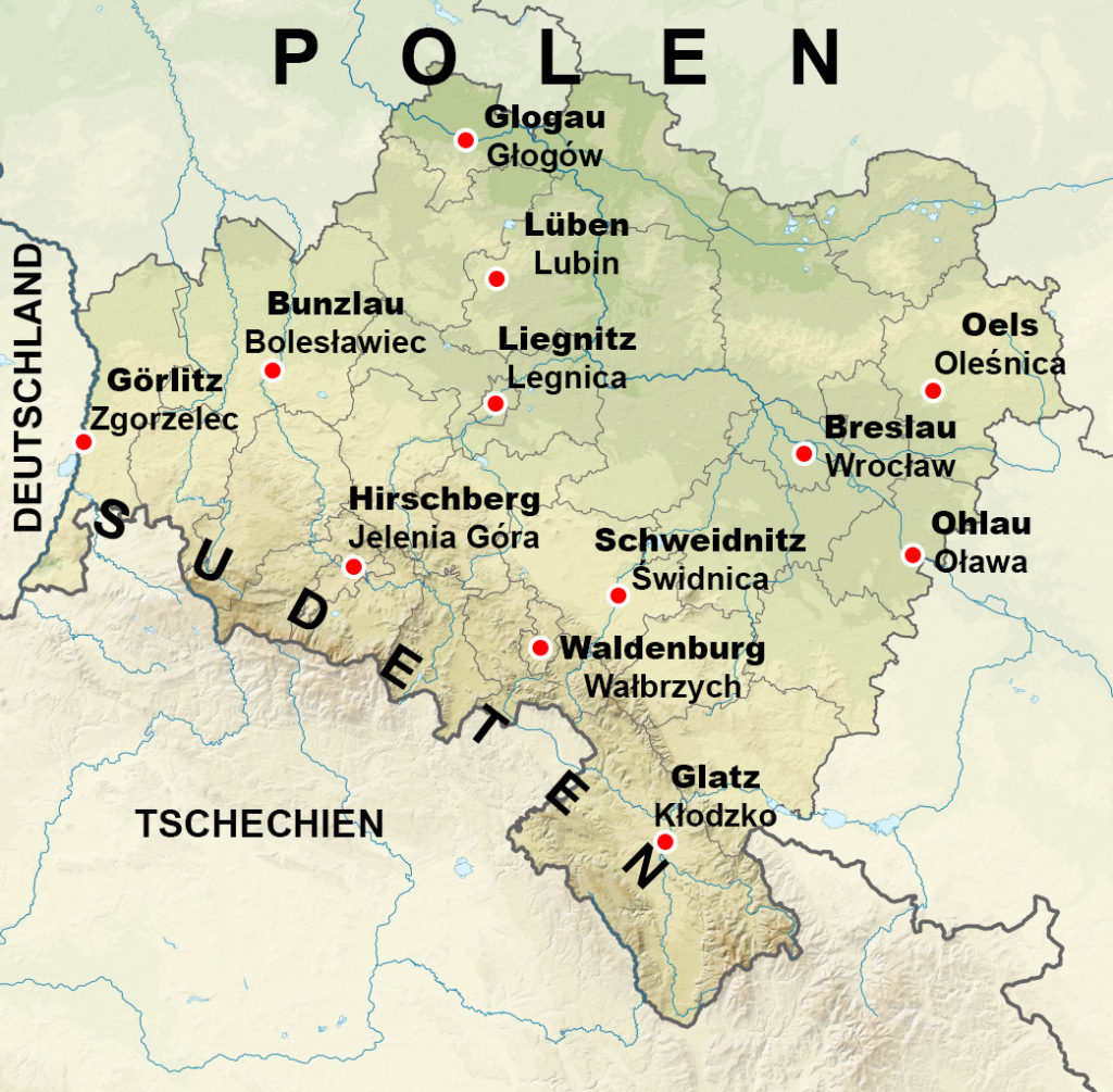 karte niederschlesien e Niederschlesien.de | Geschichts  und Tourismusportal in 